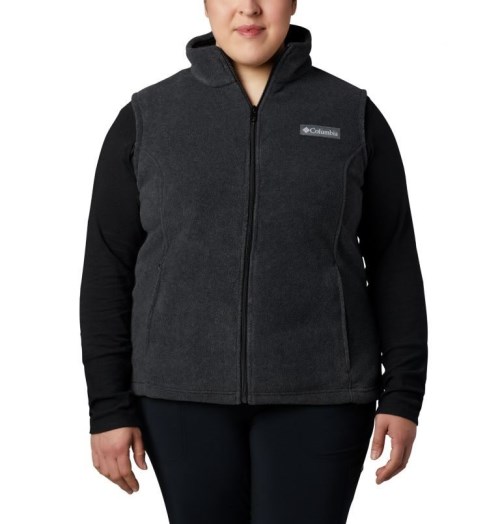 Women's Columbia Benton Springs Vest Black | Plus Size CA-H60LC